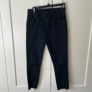 BDG Raw Hem Ripped Knees Skinny Ankle Jeans 26